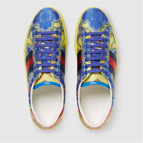 gucci floral sneakers mens|Gucci ace floral print sneakers.